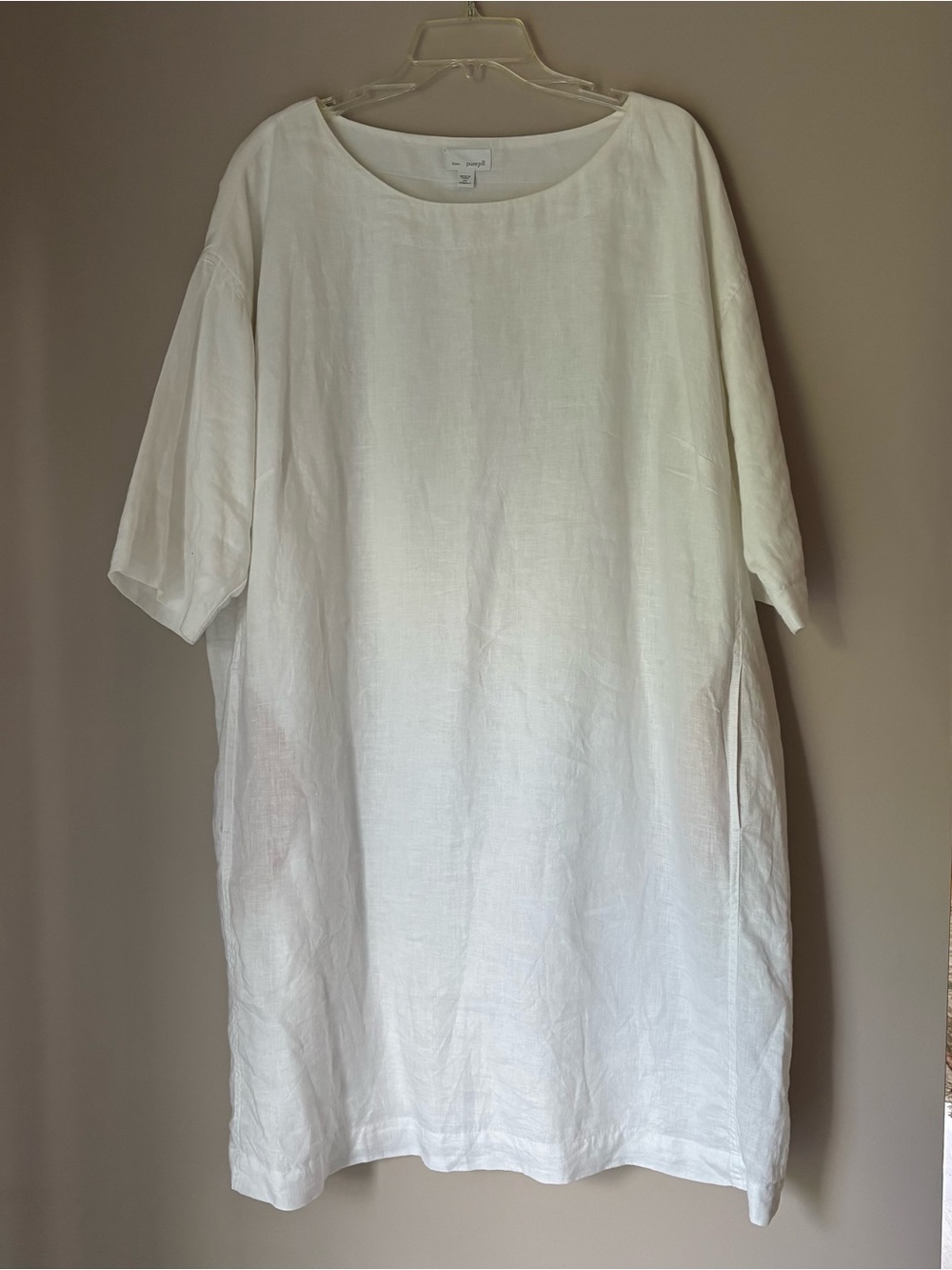 J. Jill Linen Midi Dress in White